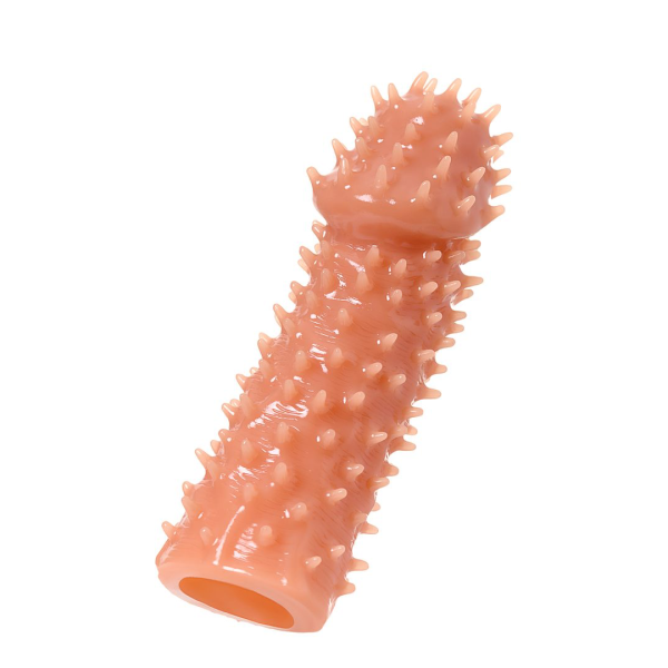 Насадка реалистичная KOKOS EXTREME SLEEVE 07-S с дополнительной стимуляцией, TPE, телесная, 12.7 см