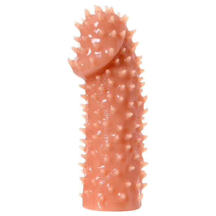 Насадка реалистичная KOKOS EXTREME SLEEVE 07-S с дополнительной стимуляцией, TPE, телесная, 12.7 см