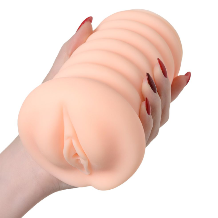 Мастурбатор реалистичный KOKOS Three Sisters Lady с вибрацией, TPR, телесный, 18 см