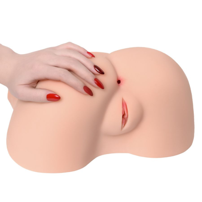 Мастурбатор реалистичный KOKOS Alice с вибрацией и ротацией, TPR, телесный, 30 см