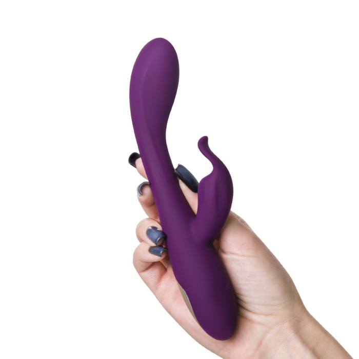 Вибратор для точки G с клиторальной стимуляцией Let it G, G-Spotter, силикон, фиолетовый, 19,5 см