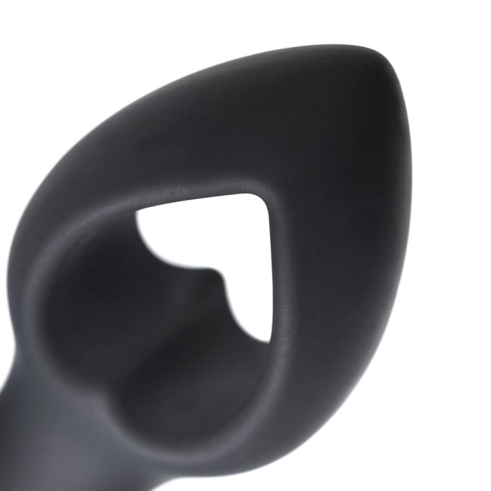 Анальная вибровтулка-расширитель POPO Pleasure by TOYFA Cordis S, силикон, черная, 10 см, Ø 4 см