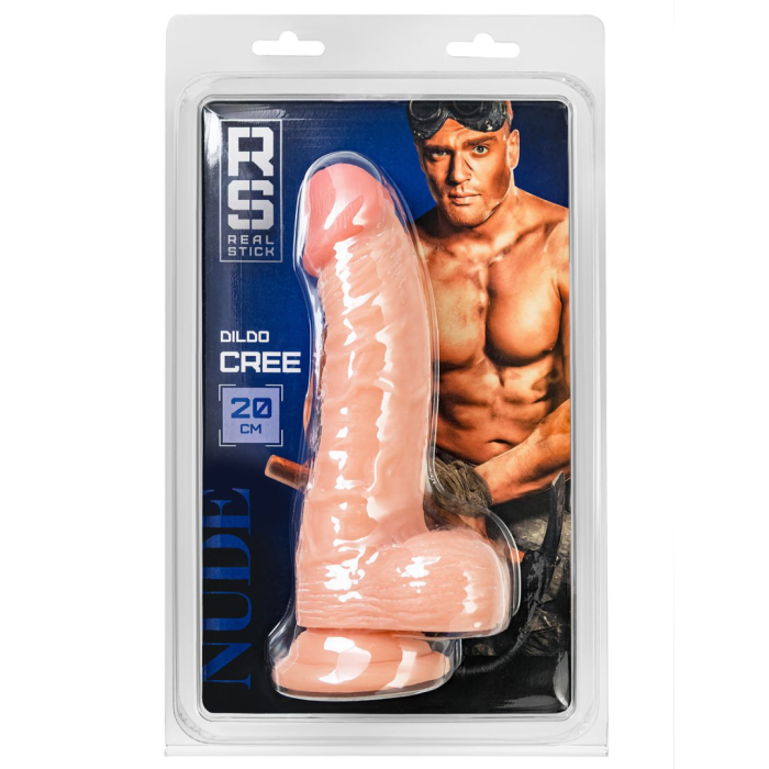 Реалистичный фаллоимитатор RealStick Nude Cree, PVC, телесный, 20 см