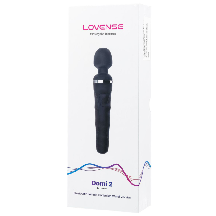 Вибромассажер LOVENSE Domi 2, силикон, черный, 23,3 см