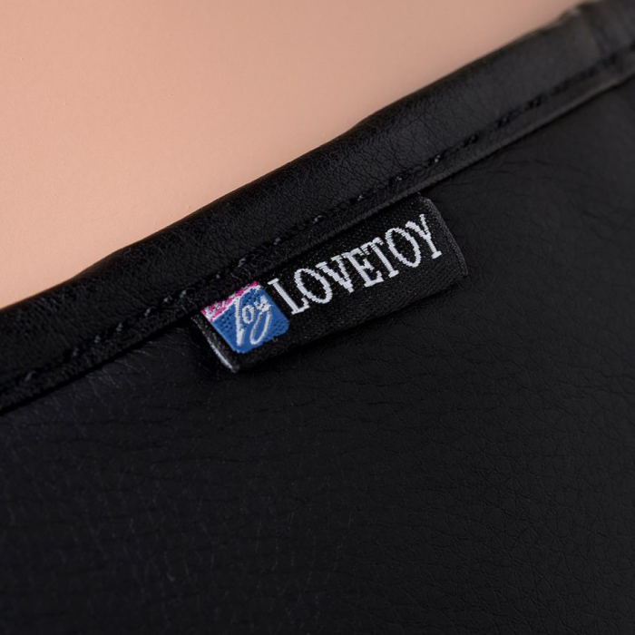 Страпон LoveToy с поясом Harness с 2 насадками, PVC, чёрный, 20 см