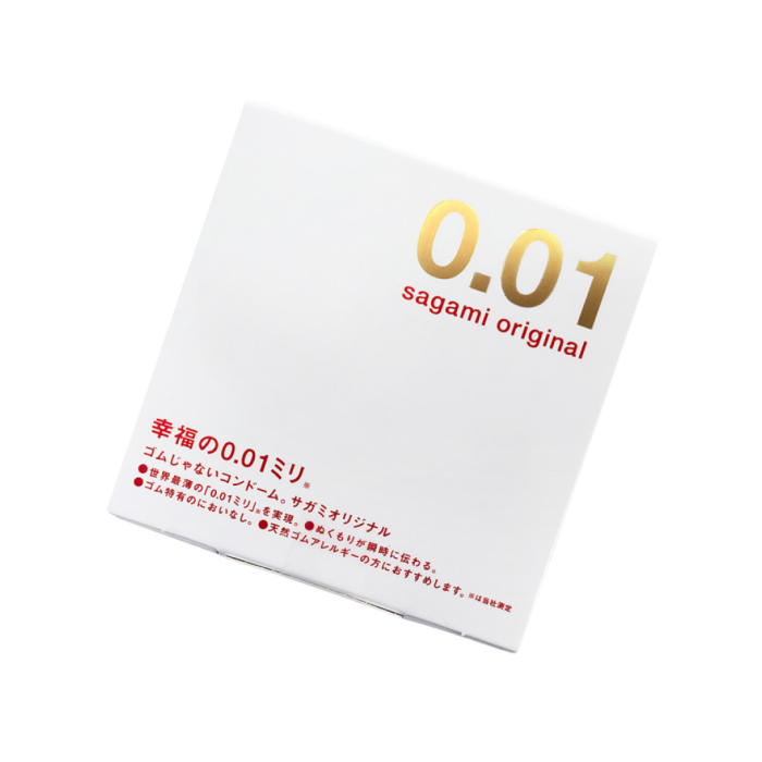 Презервативы Sagami, original 0.01, полиуретан, 17 см, 5,5 см, 1 шт.