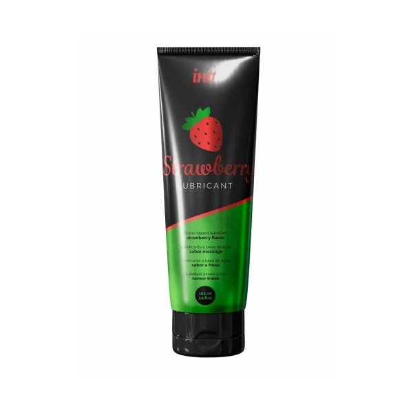 Лубрикант на водной основе с ароматом клубники "STRAWBERRY LUBRICANT", intt, 100 мл
