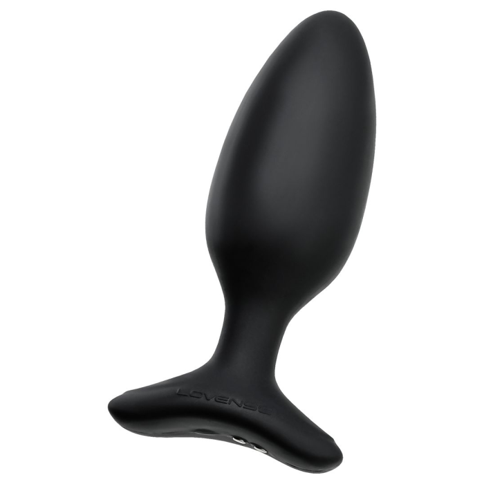 Анальная втулка LOVENSE Hush 2 (M), силикон, черная, 13,5 см, Ø 4,4 см