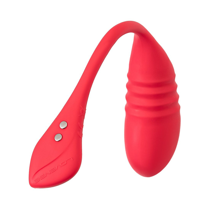 Фрикционное виброяйцо LOVENSE Vulse, силикон, красный, 20,3 см