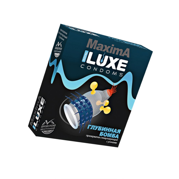 Презервативы Luxe, maxima, «Глубинная бомба», 18 см, 5,2 см, 1 шт.