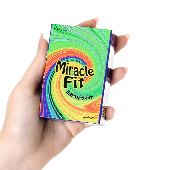 Презервативы Sagami, miracle fit, латекс, 18,5 см, 5,2 см, 5 шт.
